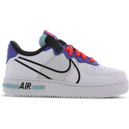 Nike Air Force 1 React GS 'Astronomy Blue Laser Crimson' - Kid's White