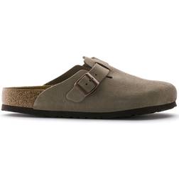 Birkenstock Boston Soft Footbed Suede Leather - Taupe