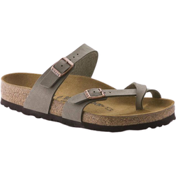 Birkenstock Mayari Birkibuc Thong Sandals - Stone