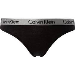 Calvin Klein Radiant Cotton Thong - Black