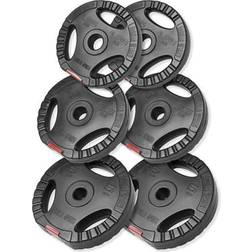 Gorilla Sports Pro Trigrip Weight Plate Set 17.5kg