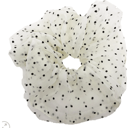 By Stær Naja Big Scrunchie with Small Dots