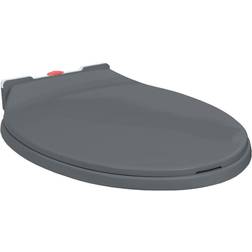 vidaXL Toiletbril Soft-Close Ovaal Grijs