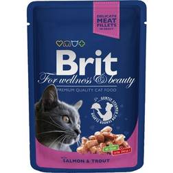 Brit Premium Cat Pouches with Salmon & Trout 0.1kg