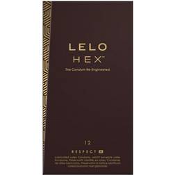 LELO Hex XL Boîte de 12 Préservatifs Transparent