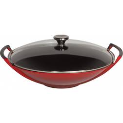 Le Creuset Cerise Cast Iron med låg 32cm