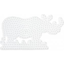 Hama Beads Midi Pearl Plate Rhino 381295