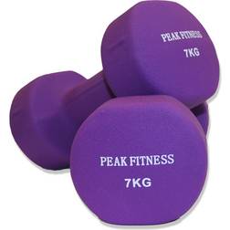 Peak Neoprene Dumbbells 2x7kg