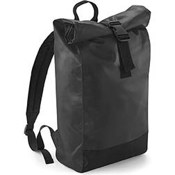 BagBase Tarp Roll-Top Backpack - Black