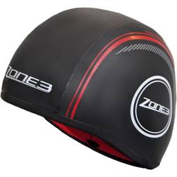 Zone3 Gorro De Neopreno Strapless Swim Cap Negro/rojo