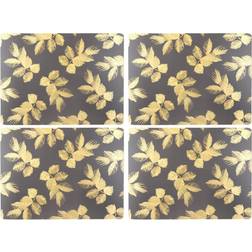 Pimpernel Etched Leaves Place Mat Gray, Blue, Pink, Red, White (40x30cm)