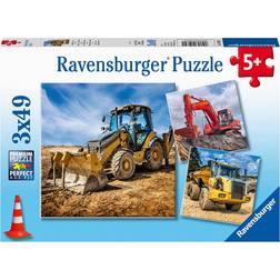 Ravensburger Construction Vehicles in Use 3x49 Pieces