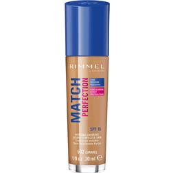 Rimmel London Match Perfection Foundation Spf15 502 Caramel 30ml