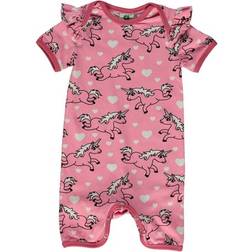 Småfolk Bodysuit with Unicorn - Sea Pink (02-4314)