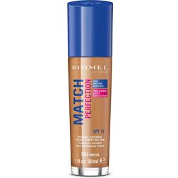 Rimmel London SPF 20 Match Perfection Foundation 30ml (Various Shades) Mocha