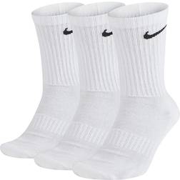 Nike Everyday Cushioned Training Crew Socks 3-pack - White/Black
