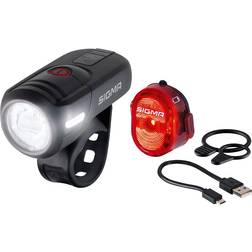 SIGMA Sport LED Bicycle Light Set Aura 45 USB + Nugget 2 with 45/15 Lux