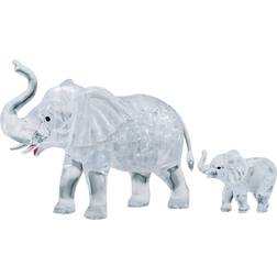 Hcm-Kinzel Crystal Puzzle Pair of Elephants 46 Pieces