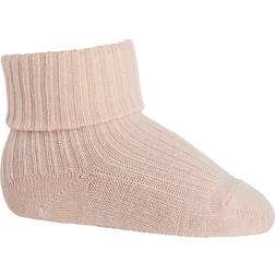 mp Denmark Ankle Wool Rib Turn Down - Rose (589-201)