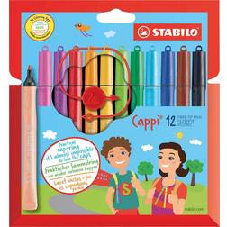 Stabilo Cappi Fiber Tip Pens 12-pack