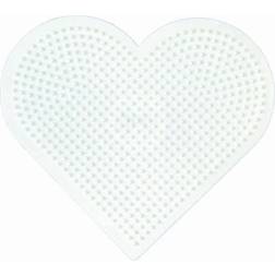 Hama Beads Midi Pearl Plate Heart 381233