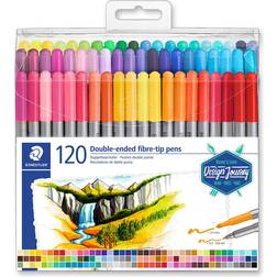 Staedtler 3200 Double Ended Fibre Tip Pen 120-pack