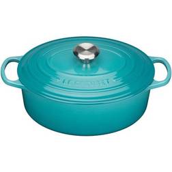 Le Creuset Caribbean Signature Cast Iron Oval med låg