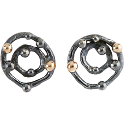 ByBirdie Urban Harlem Buds Earrings - Silver/Gold