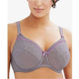 Glamorise Feel the Wonder Lace Underwire Bra - Lilac