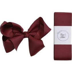 By Stær Christening Ribbon - Bordeaux (L0214177)