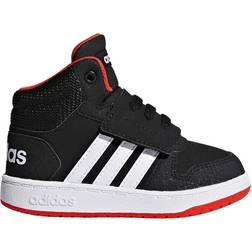 Adidas Infant Hoops 2.0 Mid - Core Black/Cloud White/Hi-Res Red