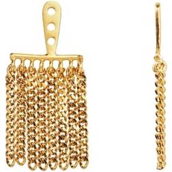 Stine A Dancing Chains Behind Ear Earring - Gold