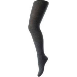 mp Denmark Wool/Cotton Plain Tights - Dark Grey Melange (327-497)