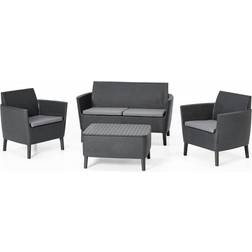 Keter Salemo Lounge-Set, 1 Tisch einschl. 2 Stühle & 1 Sofas