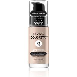 Revlon Cosmetics ColorStay pitkäkestoinen mattapinnan antava meikkivoide rasvoittuvalle ja sekaiholle sävy 270 Chestnut 30 ml