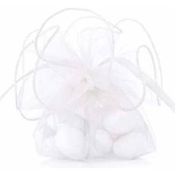 Party Bags Organza Large White 20-pack