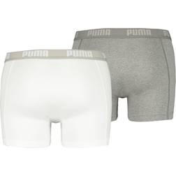 Puma Boxer Shorts 2-pack - White/Grey Melange