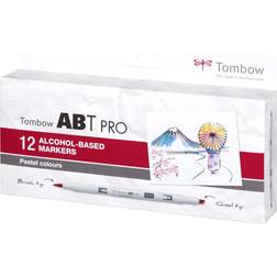 Tombow ABT Pro Alcohol Based Pastel Markers 12-pack