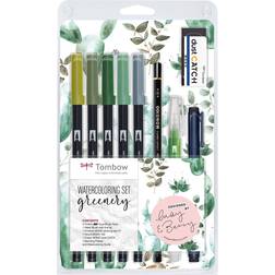 Tombow Watercoloring Set Greenery