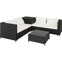 tectake Siena Outdoor Lounge Set, 1 Table incl. 2 Sofas