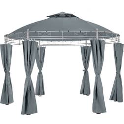 tectake Gazebo Da Giardino Deluxe 3.5m Siana - Antracite