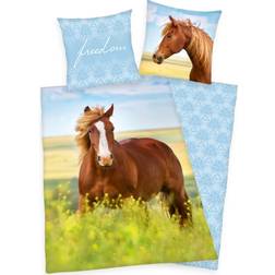 Herding Young Collection Reversible Motif Horses Duvet Cover 135x200cm