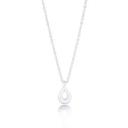 Gynning Jewelry Eternity Drop Necklace - Silver