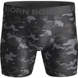 Björn Borg Tonal Camo Performance Shorts - Black