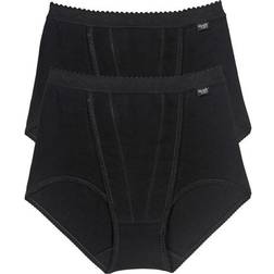 Sloggi Control Maxi Brief 2-pack - Black