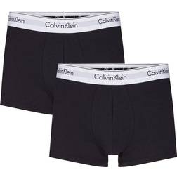 Calvin Klein Modern Cotton Trunks 2-Pack - Black