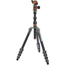 3 Legged Thing Legends Bucky 5-Section CF Tripod w/AirHed Vu Head, Bronze/Blue