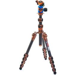 3 Legged Thing Legends Ray 5-Section CF Tripod System, AirHed Vu, Bronze/Blue