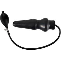 Orion Inflatable Latex-Analplug Aufpumpbar Schwarz