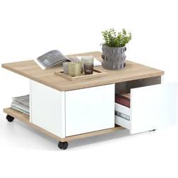 FMD Mobile Couchtisch 70x70cm